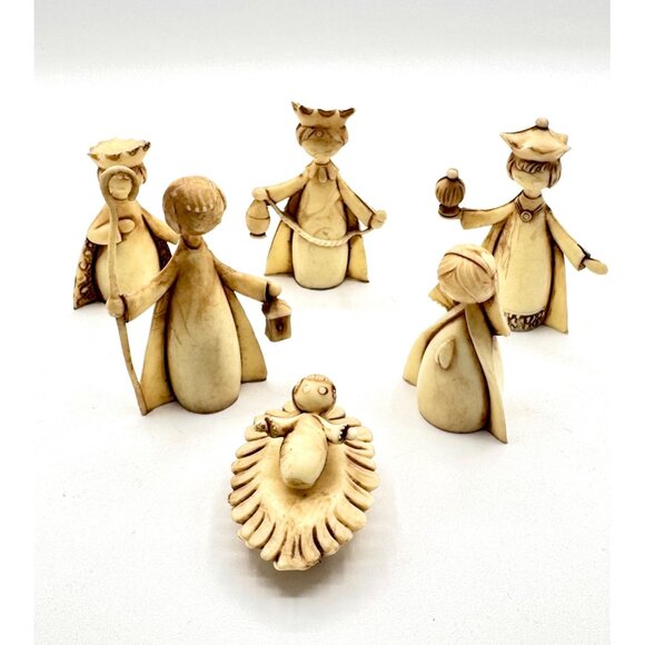 Vintage 7 Piece Christmas Nativity Set Made in Italy - Picture 1 of 7